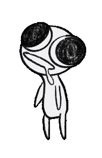 Hatchin eyes sit ojos lapiz Sticker