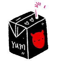 Illustration Blood Sticker by Shop Amy