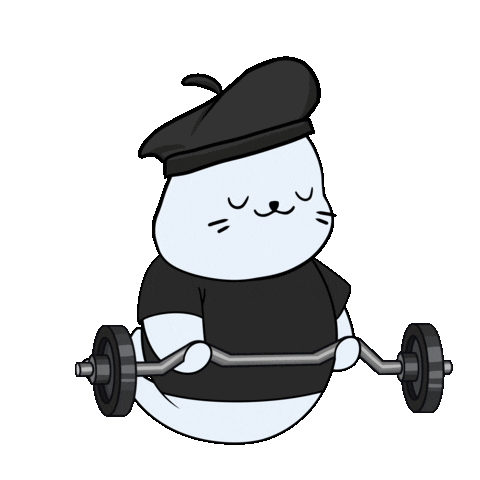 Work Out Fun Sticker by Sappy Seals Community