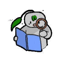 Reading Glasses Book Sticker by biospectrum