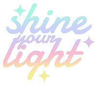 Shine Your Light Love Sticker by Guided by Light Art