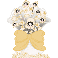 Flower Popcorn Sticker