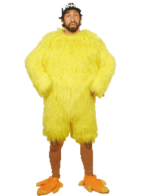 chicken what Sticker by Muyloco