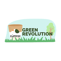 Cupffee coffee vegan sustainability barista Sticker