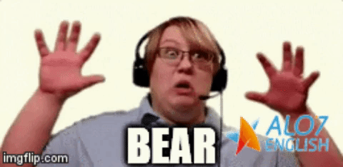 bear total physical response GIF by ALO7.com
