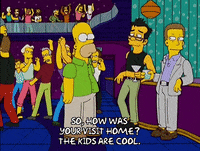 homer simpson dancing GIF