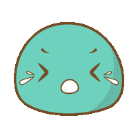mochimii fun cute food sad Sticker
