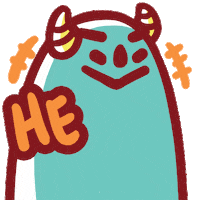 noudaisau art hello illustration design Sticker