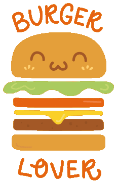 Fast Food Burger Sticker by jessicazoet