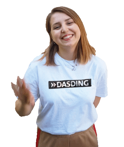 Girl Hello Sticker by DASDING