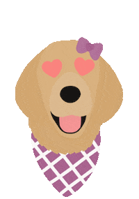 Golden Retriever Love Sticker