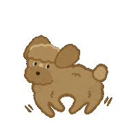 Poodle Wolsey Sticker