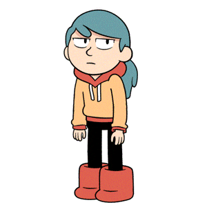 Aniron89 giphyupload blue hair hilda hilda the series Sticker
