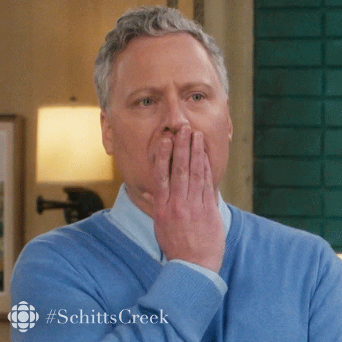shocked schitts creek GIF by CBC
