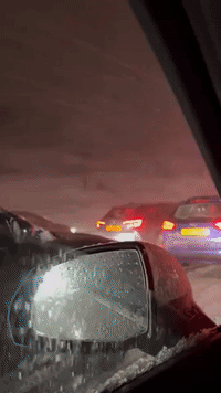Dozens of Drivers Stuck as M62 Hit by Heavy Snow