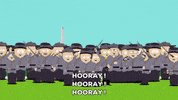 happiness shouting GIF by South Park 