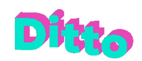 Ditto Sticker by GIPHY Text