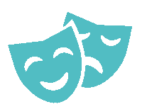 heidenheim_de theater acting masks heidenheim Sticker