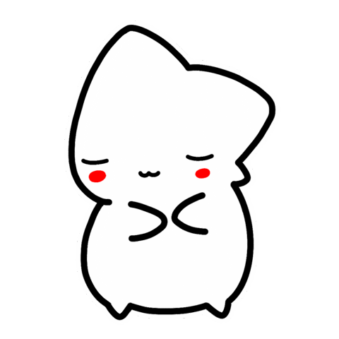 Illustration Blushing Sticker