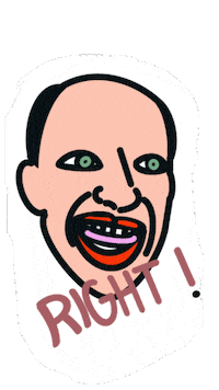 Comedy Cringe Sticker