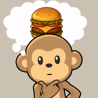 Hungry Fast Food GIF by Wise Monkey Meme
