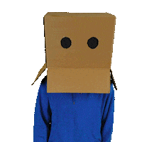 Boxhead Sticker by ZenMarket
