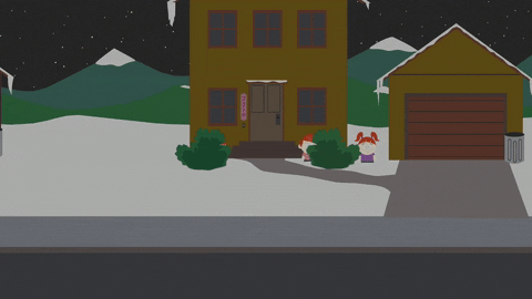 creeping house at night GIF by South Park 