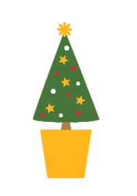 Christmas Tree Sticker by Pact Coffee