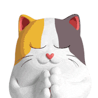 Cat Bless Sticker by Liberty Cats Emojis