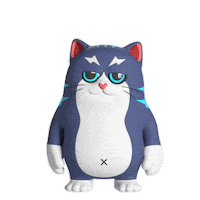 Cat Rocket Sticker by Liberty Cats Emojis