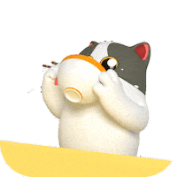 Hungry Cat Sticker by Liberty Cats Emojis