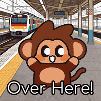 Waving See Me GIF by Chimpers