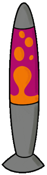 70S Lava Lamp Sticker