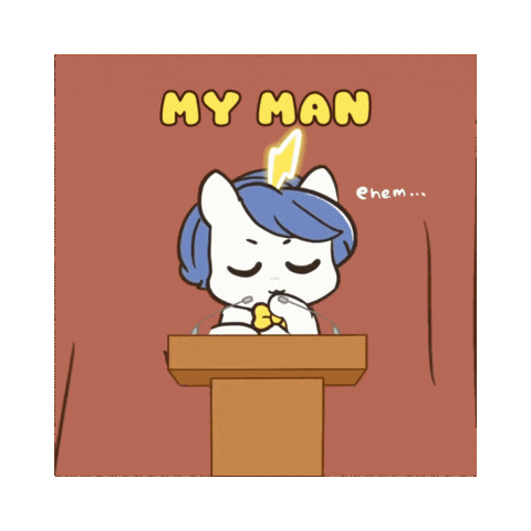 My Man Bu Sticker by Brave Unicorn