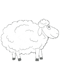 happy sheep Sticker by Breden Kids