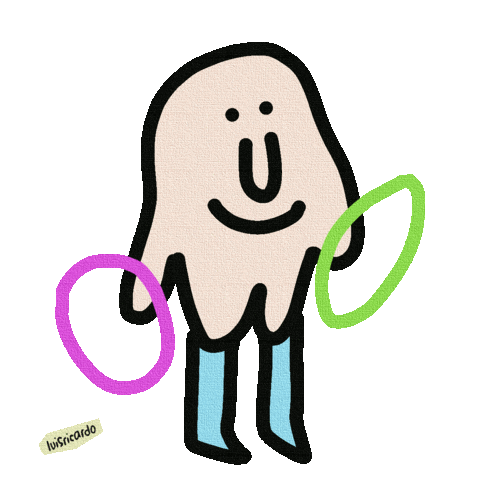 Cartoon Gymnastics Sticker by Luis Ricardo