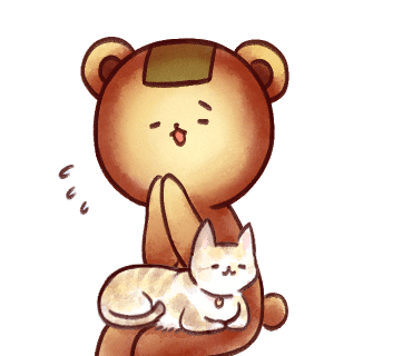 Cat Bear Sticker