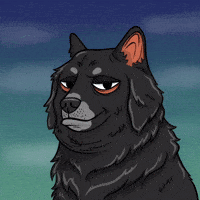 Unimpressed Black Dog GIF by Doge Pound