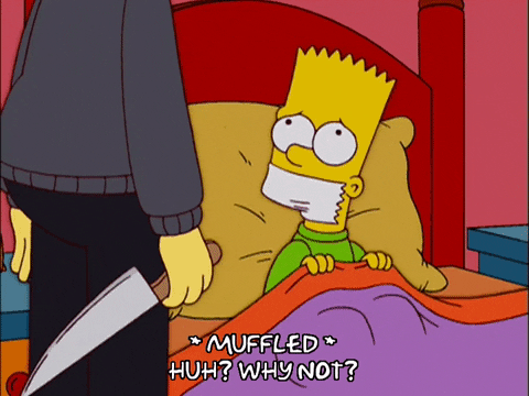 bart simpson bed GIF
