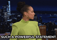 Alicia Keys Statement GIF by The Tonight Show Starring Jimmy Fallon
