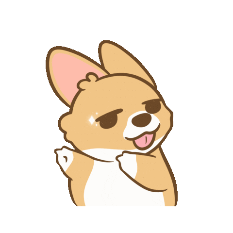Chonkyi giphyupload corgi brb chonkyi Sticker