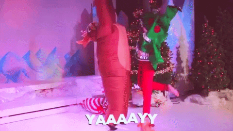LorenaLeigh giphygifmaker christmas friends xmas GIF