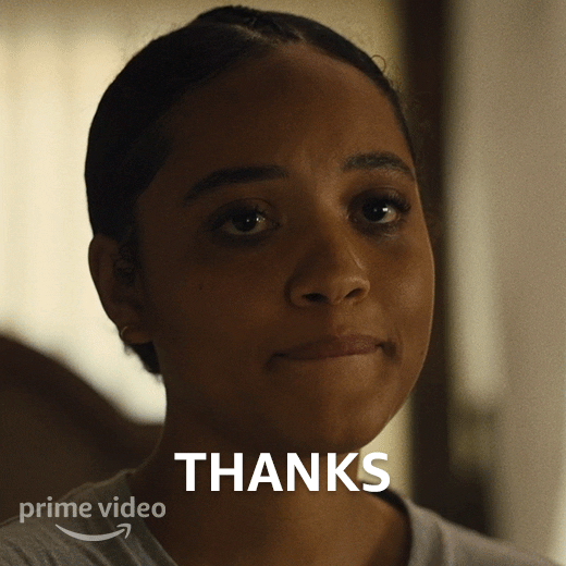 Kiersey Clemons Thank You GIF by Amazon Prime Video