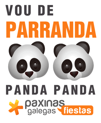 PaxinasGalegas panda baile festa verbena Sticker