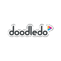 wearedoodledo logo brand agency triangle Sticker