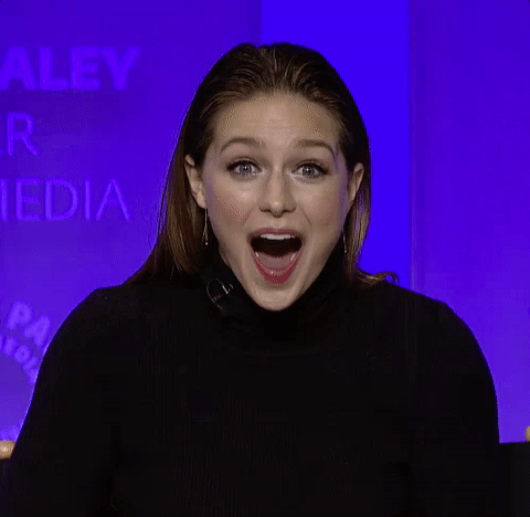 shocked melissa benoist GIF by The Paley Center for Media