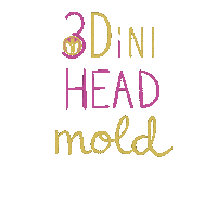 3D Head Sticker by Dini Wigs