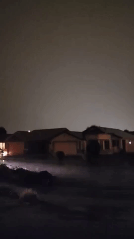 'Wild' Lightning Flashes in Southern Arizona Night Sky