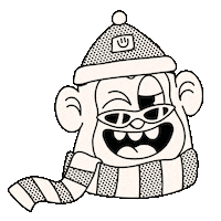 Christmas Winky Sticker by Lazy Heroes