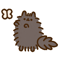 Black Cat Fall Sticker by Pusheen